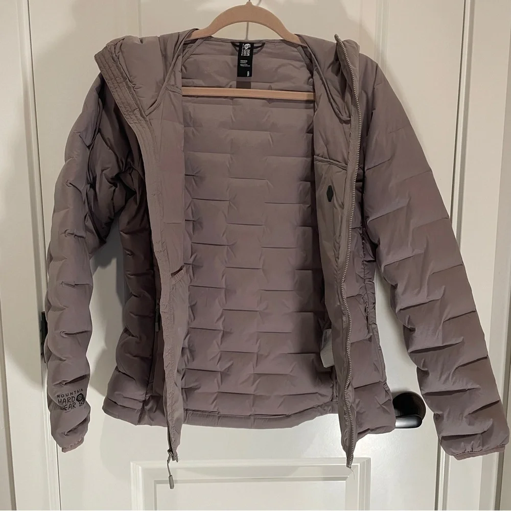 Mountain Hardwear Women's Hooded Puffer Jacket - Dusty Mauve - Picture 10 of 13